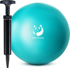 Pilates Ball with Pump, 9 Inch Small Exercise Ball, anti Burst Mini Yoga Ball fo