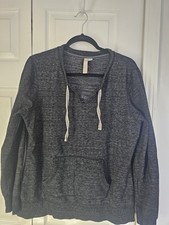 Womens V Neck Sweatshirt Sz Large