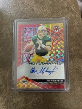 2025 Panini Mosaic Choice Don Majkowski Autograph Fusion Red Yellow SP Packers
