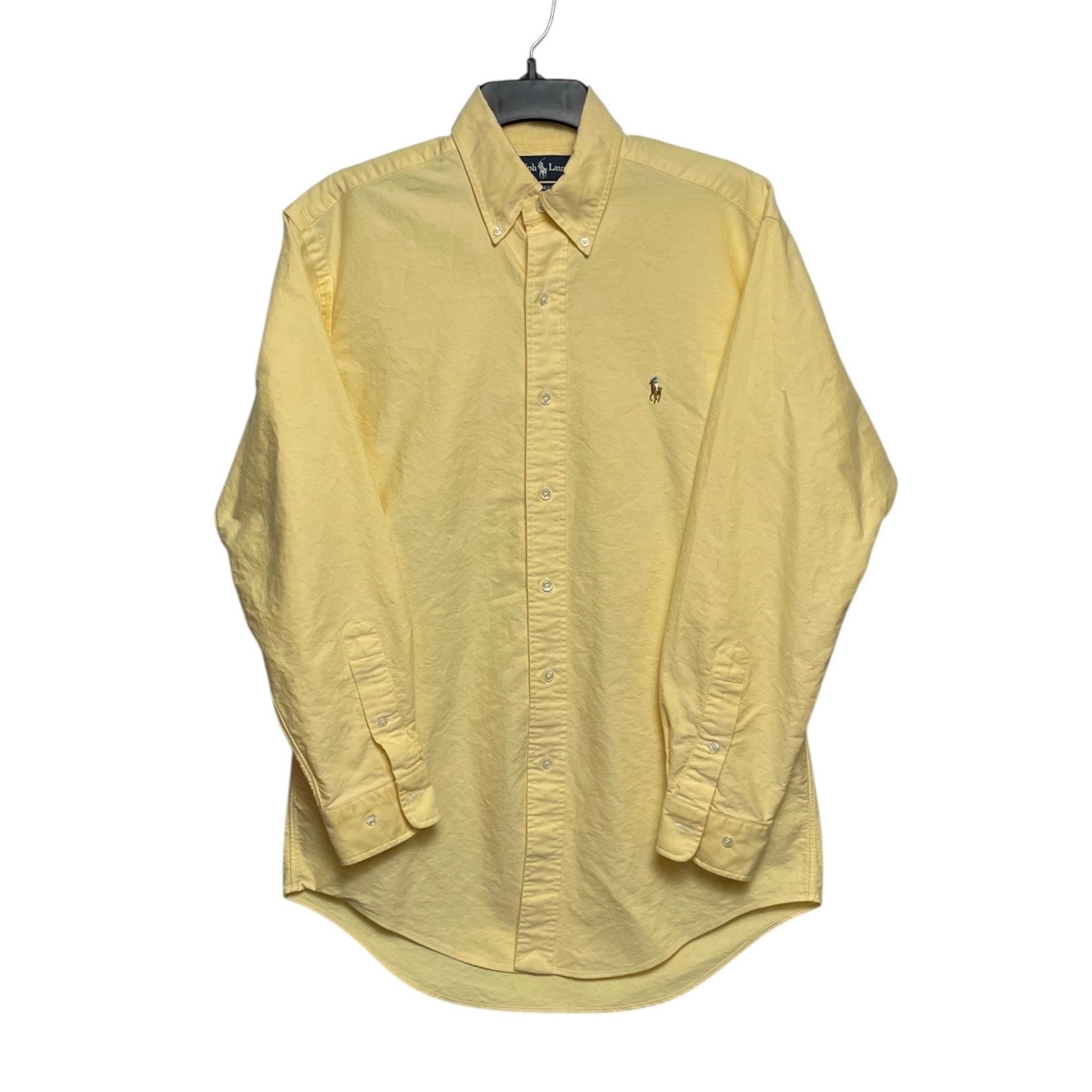 Vintage Polo Ralph Lauren Button Down Shirt Yellow Long Sleeve Men