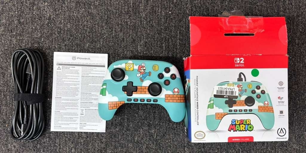 Nintendo Switch 2 Wired Controller Super Mario PowerA Open Box | eBay