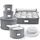 China Storage Containers, Quilted 5-Piece Set Storage Box, Chinaware Dinnerwa...
