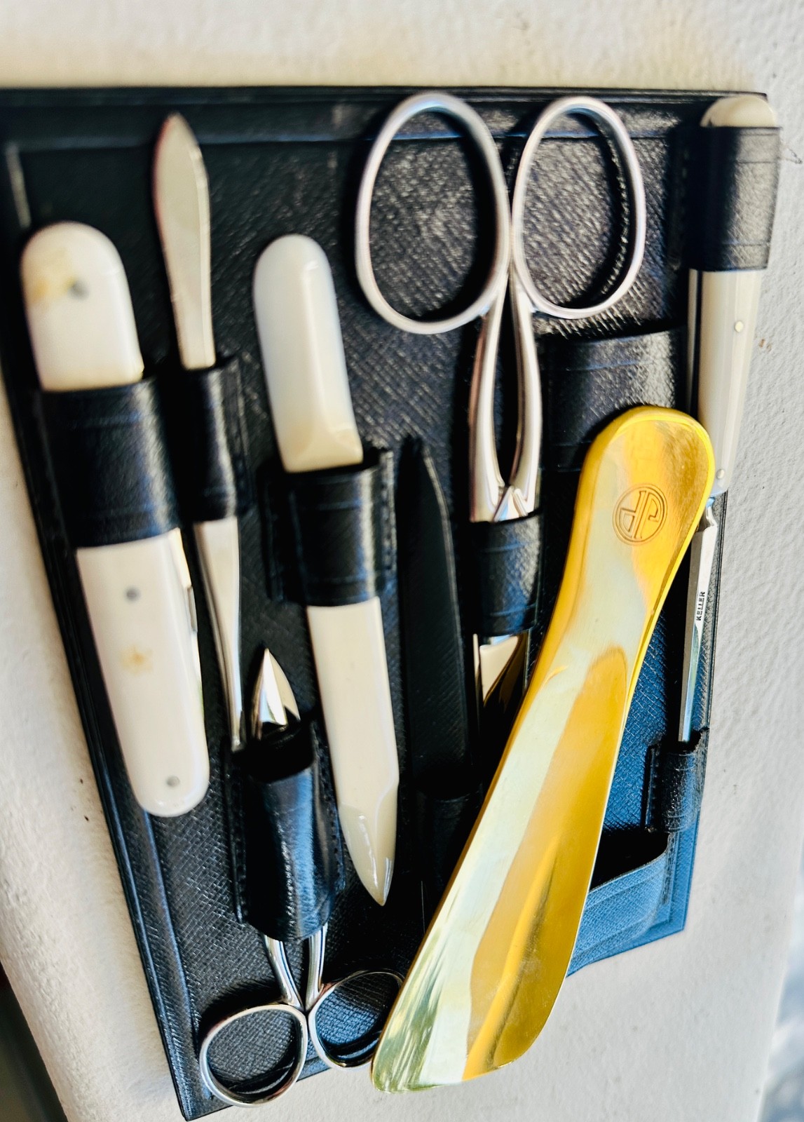 Jean Puiforcat Gustave Keller 950 Silver Art Deco Sterling  Travel Case Set Gift