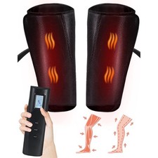 Air Compression Leg Massager with Heat for Circulation, Pain Relief, Relaxation