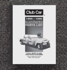 1995 1996 Gas & Electric Golf Cart Service Parts Manual Fits Club Car 8862 Parts