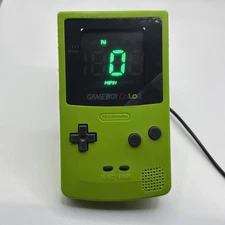 Gameboy Color GPS Speedometer Lime Speedo Jdm Custom USB Powered With Mount