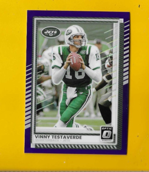 74849 	2025 Donruss Optic Purple #159 Vinny Testaverde JETS 19/60