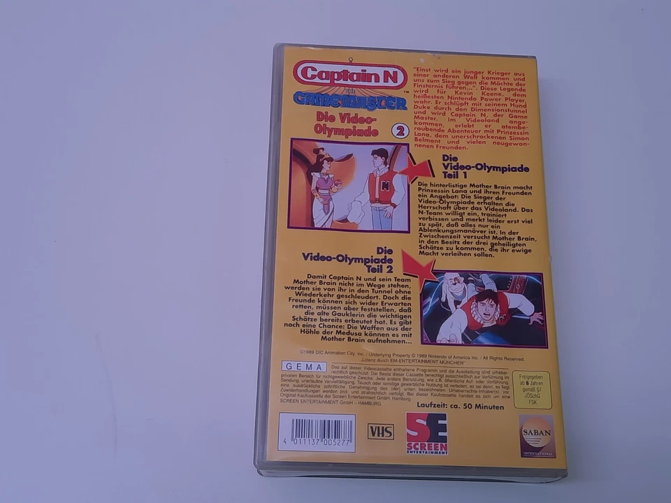 Captain N The Gamemaster: Die Video-Olympiade VHS German PAL Video Nintendo - Bild 2 von 4