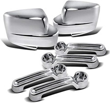 Chrome Door Handles And Chrome Mirror Covers Set For Jeep Liberty 08-12 Dodge Chrome Door Handles And Chrome Mirror Covers Set For Jeep Liberty 08-12 Dodge