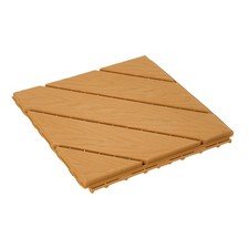 11PCS 1m² Garden Composite Interlocking Decking Floor Tiles 30x30cm Patio Deck