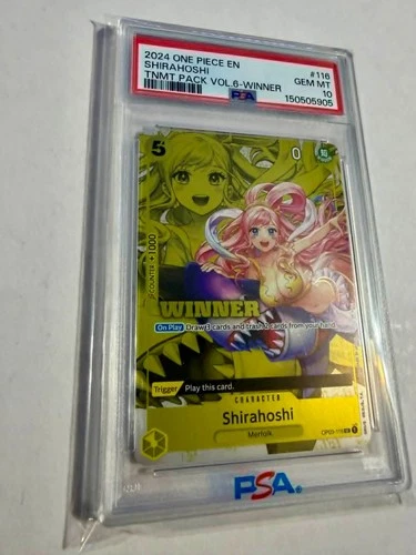 2024 One Piece Shirahoshi OP03-116 Tournament Pack Winner Vol.6 PSA 10