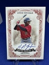 ⚾️2021 Onyx Vintage Blue Ink Auto Kristian Robinson #VAKR