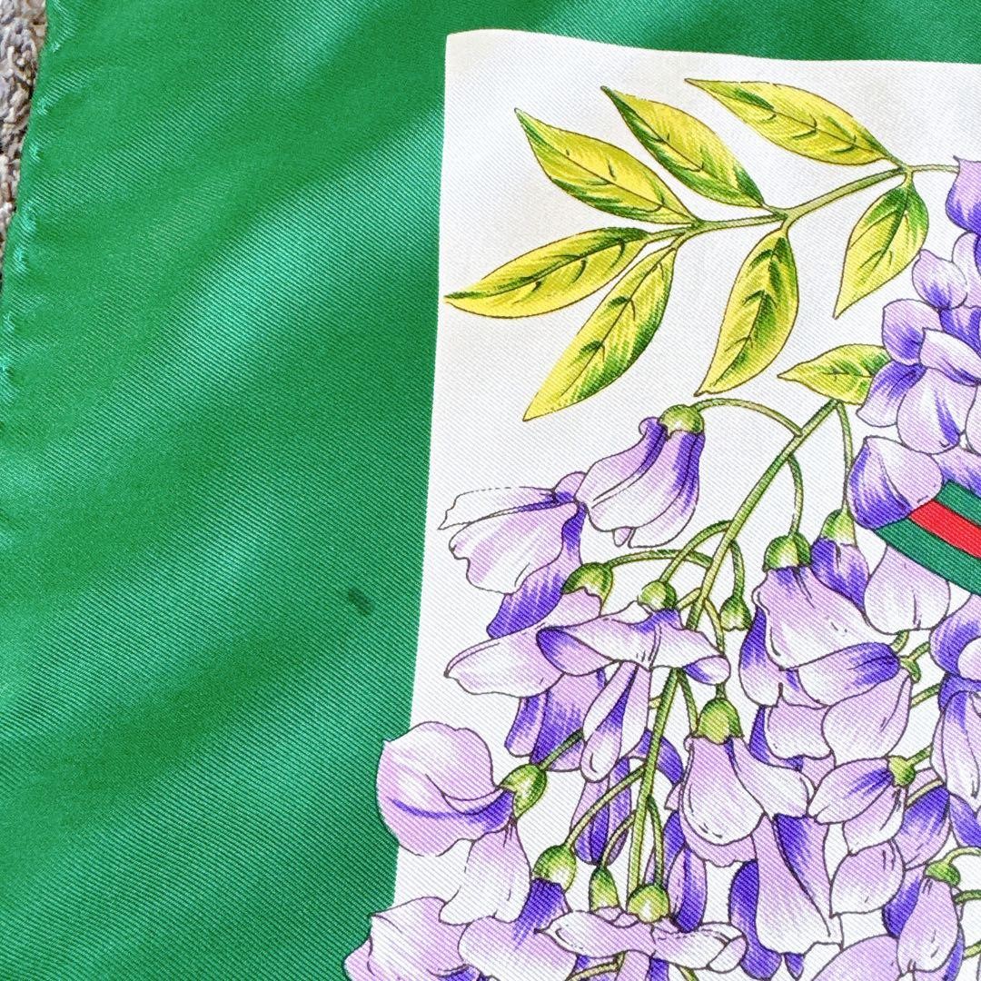 Good condition Gucci scarf interlocking floral pa… - image 9