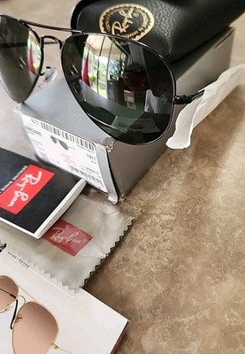 ? RARE Original RAY BAN RB3689 914831 Aviator Metal II  display picture 3