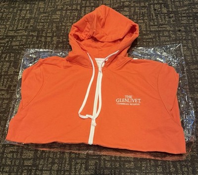Glenlivet Caribbean Reserve Scotch Whiskey Size Medium NEW Zip Up Promo Sweater