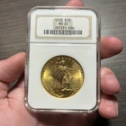 1928 $20 Gold Saint Gaudens Double Eagle NGC MS65 Gem Uncirculated