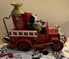 Disney Mickey Mouse Vintage Fire Truck Engine - Works