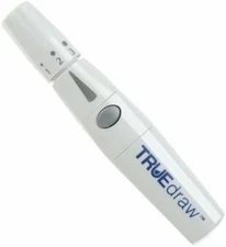 Truedraw Lancing Device Pen Diabetic Blood Glucose Test Single Use 1 ct 2 Pack