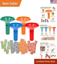 Coin Storage & Sorter Tubes 4 Color – Coded Coin Counters Tubes and 20 Pcs As...