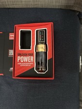 FK Irons Spektra Flux Wireless Adjustable Lightweight Tattoo Pen Black Gold