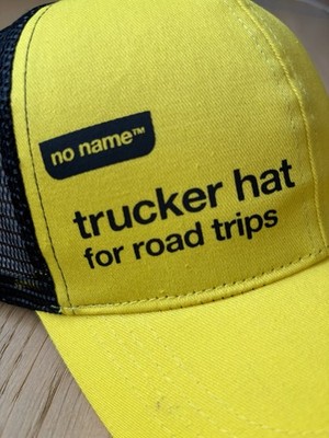 no name trucker hat for road trips VIRAL YELLOW CANADA EXCLUSIVE, Adult O/S