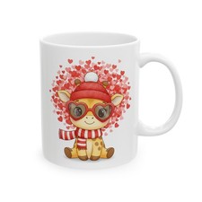 Valentine Giraffe Coffee Mug – Cute Funny Gift for Girlfriend Boyfriend