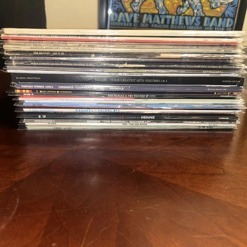 Vinyl Records LP Lot of 25 Beatles Eagles Black Sabbath Assorted All Listed Look