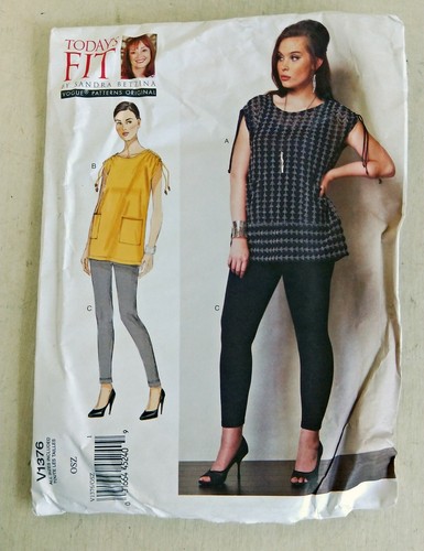 Vogue Patterns Today's Fit Tunic Leggings Sandra Betzina, V1376 All ...
