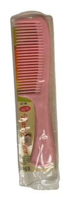 Easy Styler Back Pocket Comb Pink Large Plastic Unbreakable!  1980s 9 