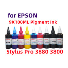 9X100ML Premium Pigment refill ink for Stylus Pro 3880 3800 Printer