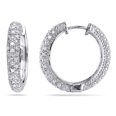 Amour Creolen Sterlingsilber 1/2 kt TW Diamant