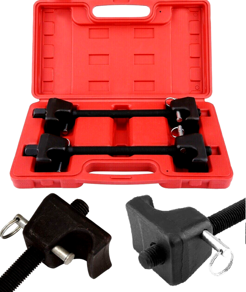 2Tlg Federspanner KFZ Tieferlegung Universal Federbein Spannen Werkzeug 260MM-image