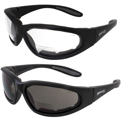 2 Global Vision 2.0 Bifocal  Hercules Anti-fog Safety Glasses 1 Clear 1 Smoke