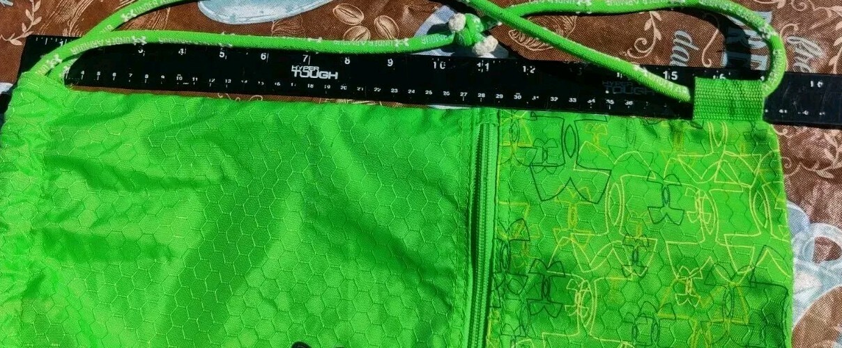 Under Armour Backpack Green Drawstring Tote Bag R… - image 13