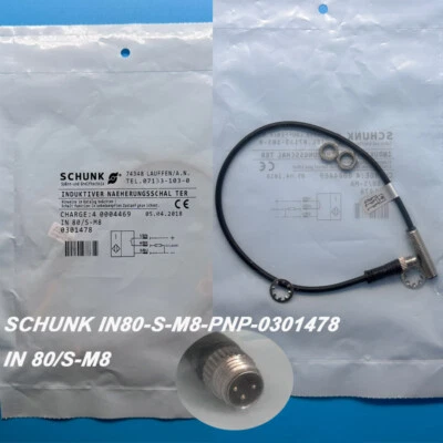 For Schunk IN 80-S-M8-PNP IN80SM8PNP 0301478 IN 80/S-M8 Proximity Sensor Switch
