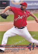 2022 Harrisburg Senators Brian Gonzalez RC Rookie Washington Nationals