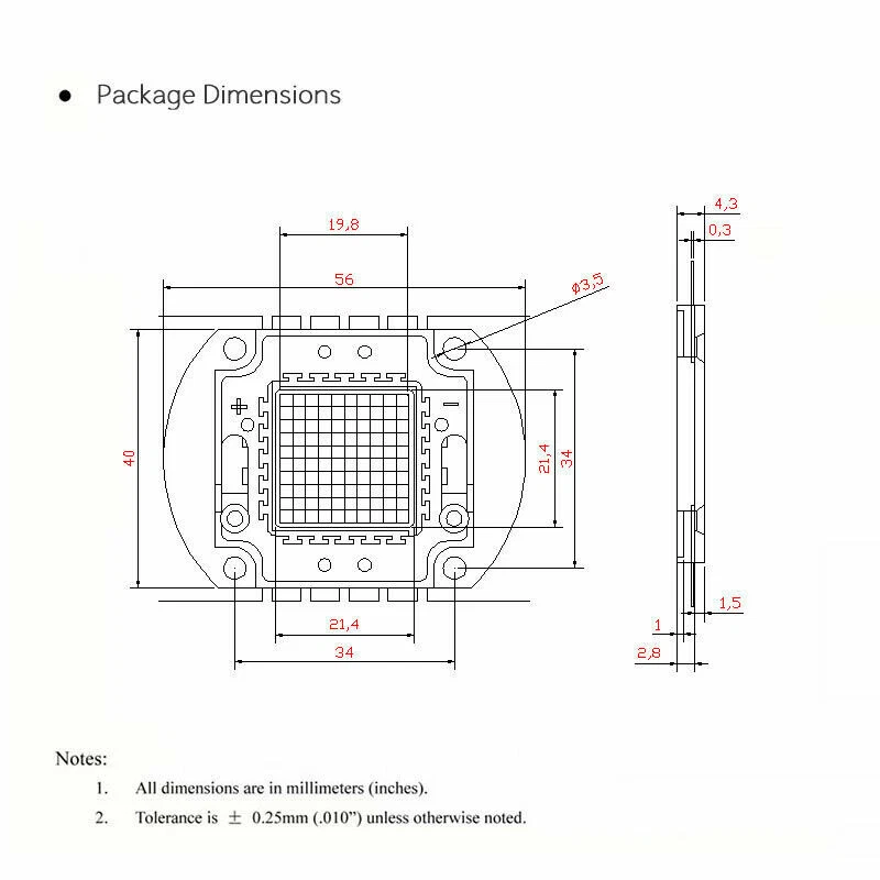 led chip 100w cob high power 100 watt DC 32V 36V cool white light for floodlight - Image 4 of 4