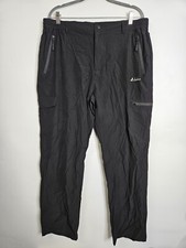 Clothin Mens Stretch Travel Cargo Pants Quick Dry Elastic Waist Black XL Utility