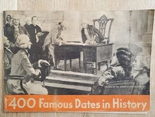 400 Famous Dates in History Vintage Chase & Sanborn Coffee Advertisement Booklet