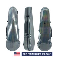 15-16.5inch 4/4 Size Viola Case Carbon Fiber Viola Box Strap and Safe Colorful