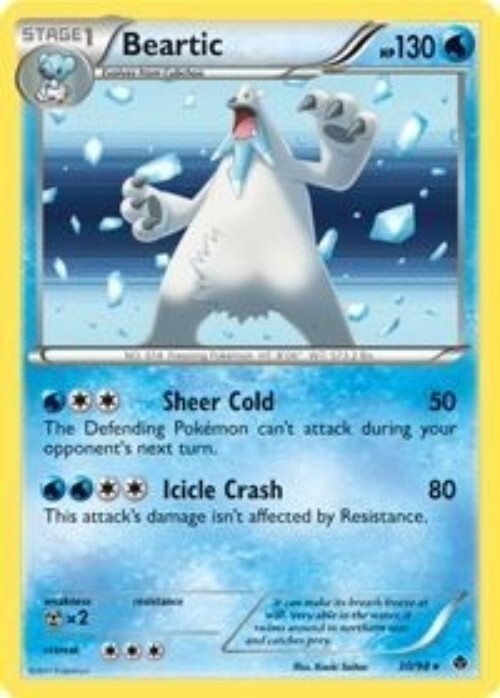 Pokémon TCG - Beartic - 30/98 - Rare - Holo - Emerging Powers [Lightly Played]