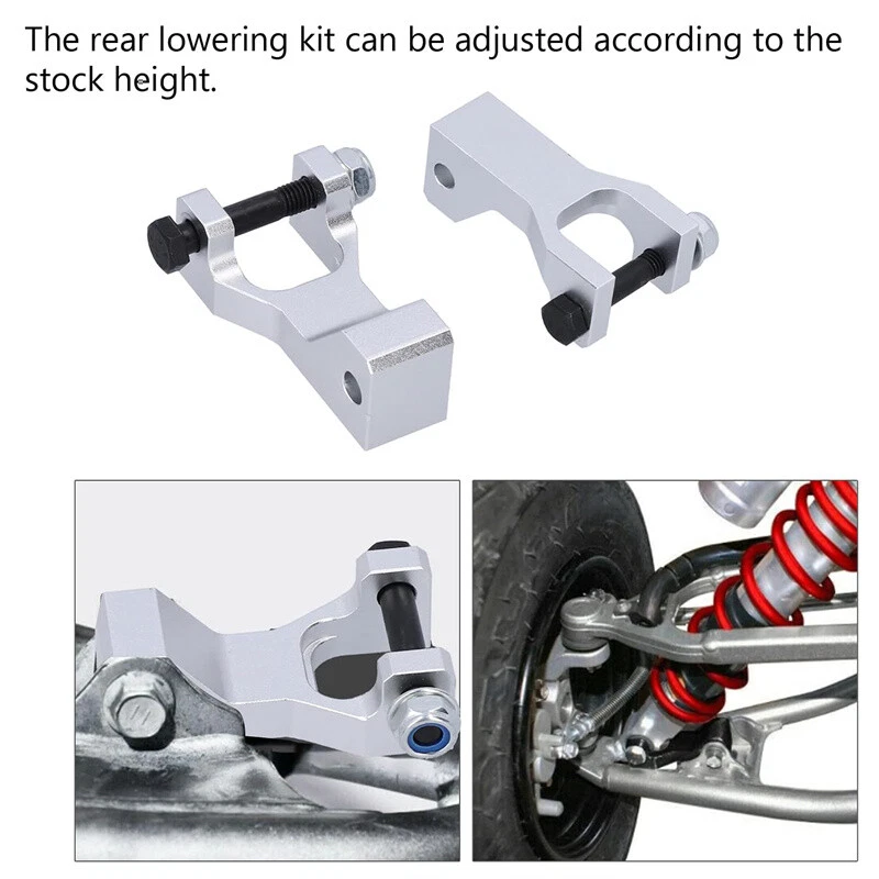 ATV Front & Rear Lowering Kit Silver Fit for Yamaha Raptor 660 660R 700 700R 350 - Image 4 of 4