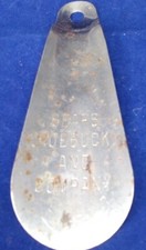 Vintage "Sears Roebuck and Company" Metal Shoe Horn - c1930's-40's Adv.
