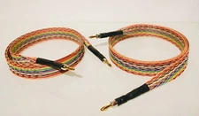Audiophile Pine Tree Audio Rainbow Ribbon Speaker Cable Pair 14AWG USA