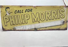 " Call for Philip Morris " Metal Cigarette Sign