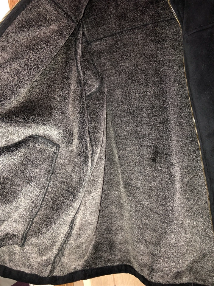 Chaqueta Chaps Para Hombre USADA Talla XL Invierno Piel Cremallera Completa Abrigo Foto 4 de 4