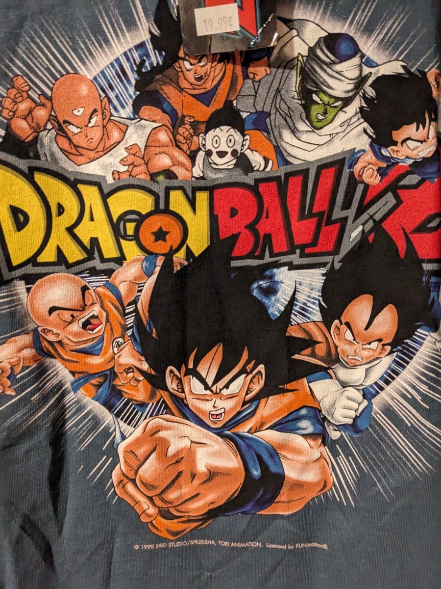 Vintage 1999 Dragon Ball Z Anime Toonami Youth Large T-Shirt - Main Image