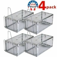 4X Live Humane Cage Trap For Squirrel Chipmunk Rat Mice Rodent Animal Catcher