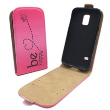 Phone Case For Samsung Galaxy S5 Mini Protective Wallet Cover 360 Case Pink