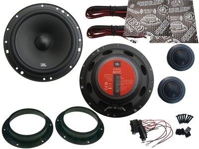 passend für VW Golf V Golf Plus  JBL Kompo Lautsprecher Set Tür vorn + Dämmung